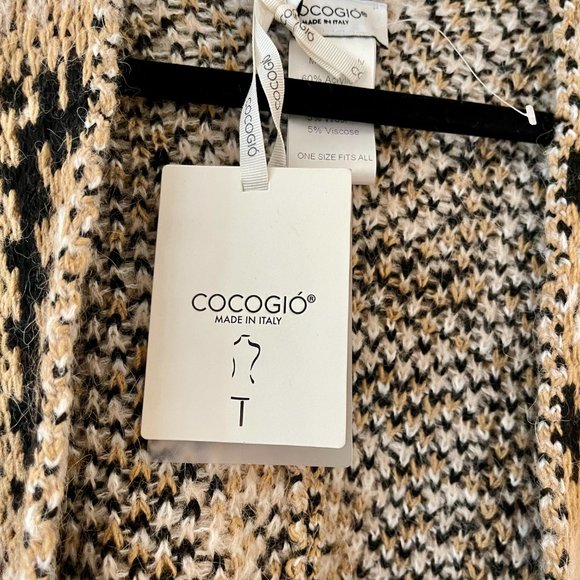 NWT Coco Gio Crochet Wrap Cardigan ONE SIZE - Picture 4 of 4